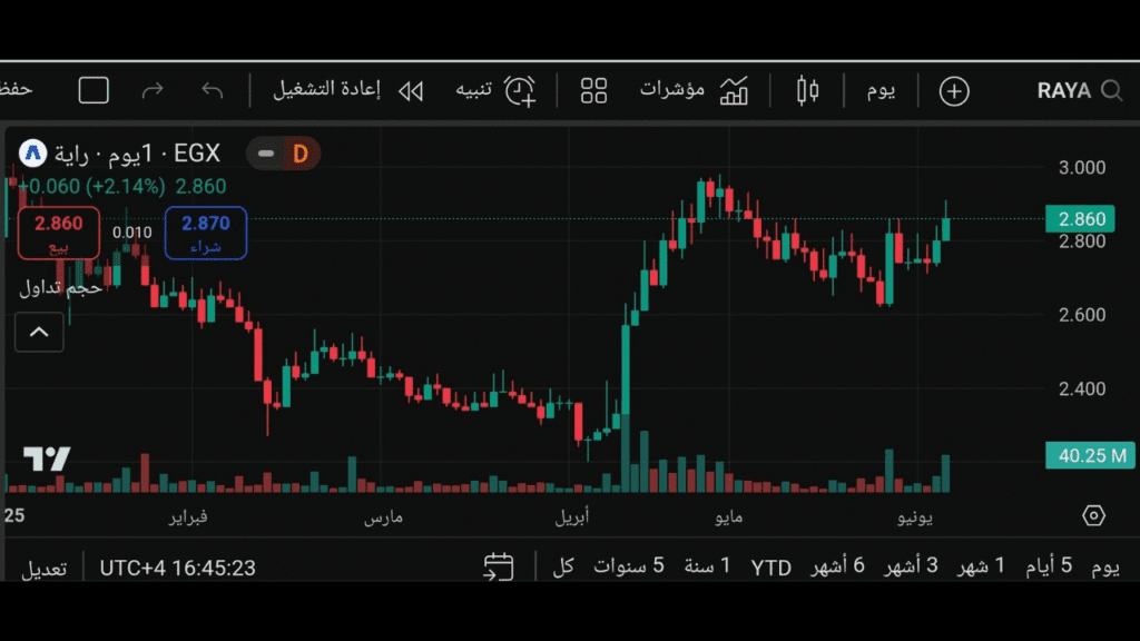 تحليل سهم RAYA (التقنية)