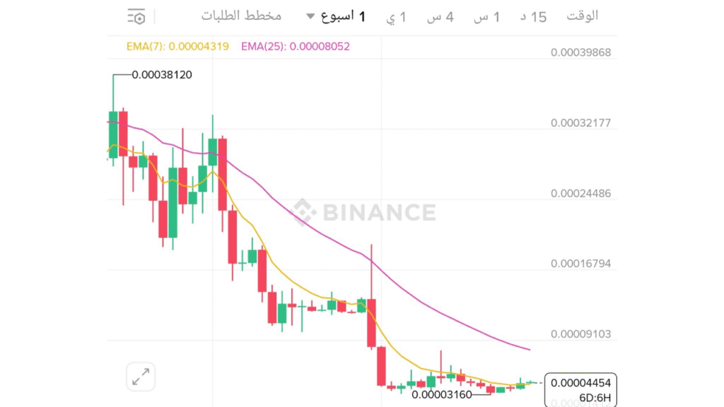 أداء 1000SATS في السوق