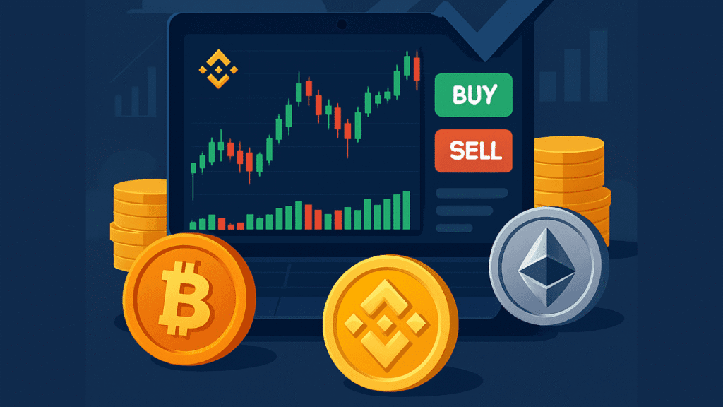 شرح التداول على منصة باينانس