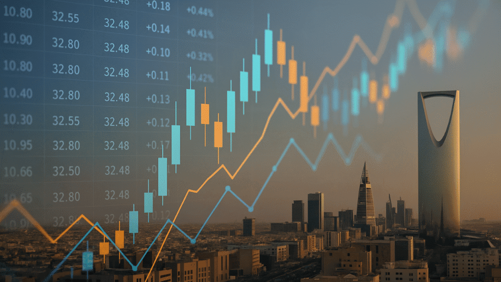 أقوى الأسهم السعودية حتى منتصف 2025