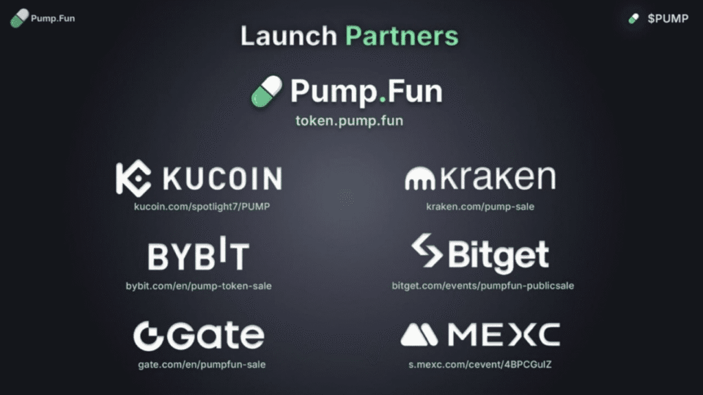 منصات اكتتاب عملة PUMP