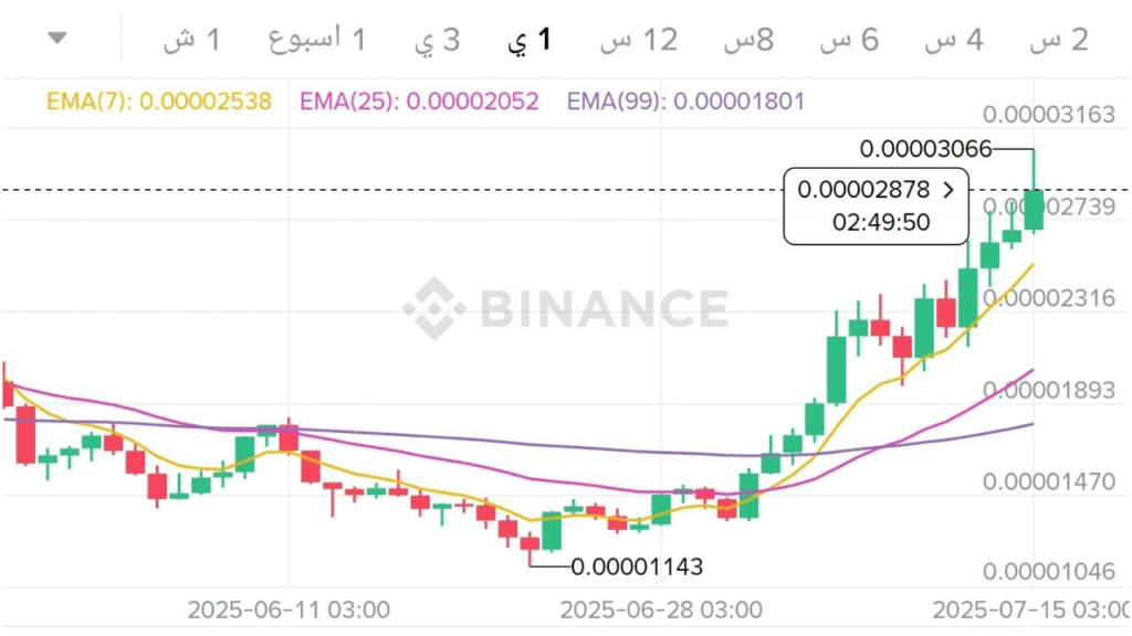 ارتفاع سعر عملة BONK