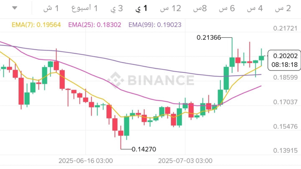 تحليل عملة Dogecoin على باينانس