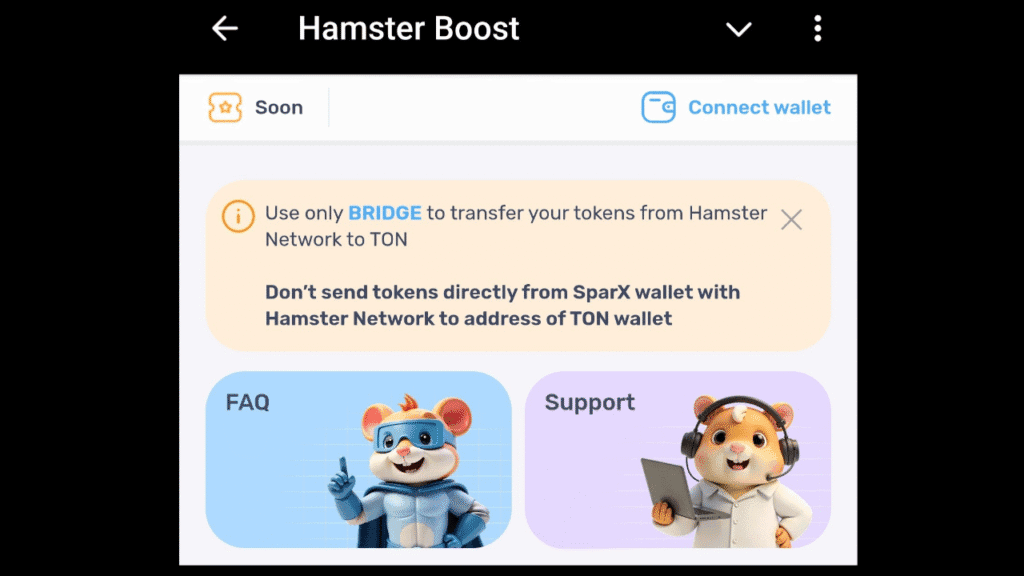 إطلاق بوت Hamster Boost لربح عملة TON