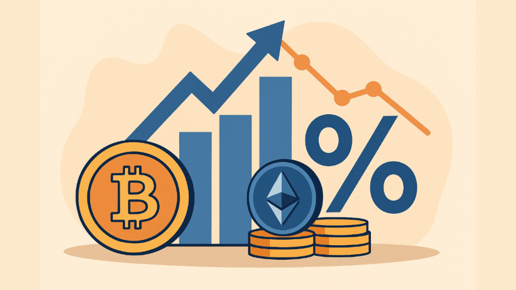 أسعار الفائدة وتأثيره على العملات الرقمية 